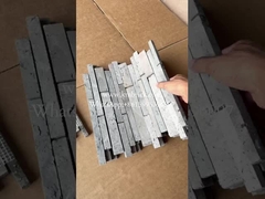 古いレンガを壁に広くスライス